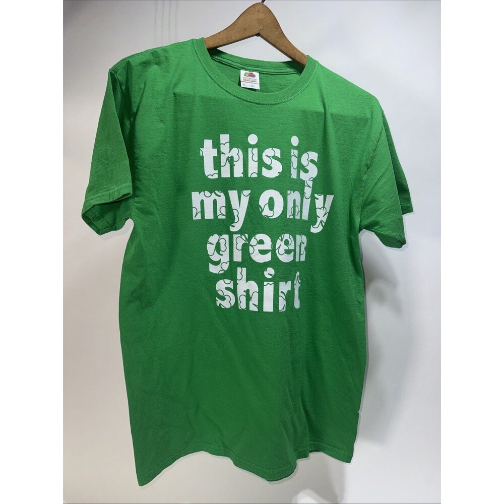 Fruit of the Loom Graphic Tee This is My Only Green Shirt M St. Patrick’s Day ☘️